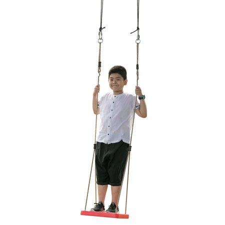 PLAYBERG Plastic Stand Board Playground Swing, Red QI003584R